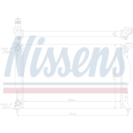 Nissen Nissens Radiator, 60304A 60304A